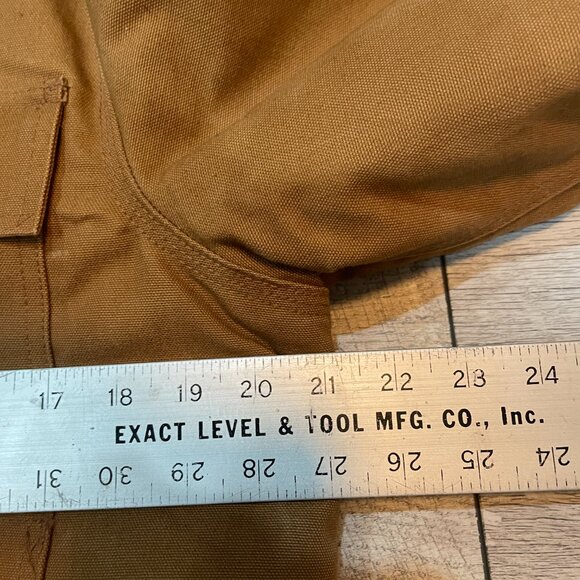 Carhartt C003 men's duck traditional coat brown "White River" patch Small - Picture 5 of 11